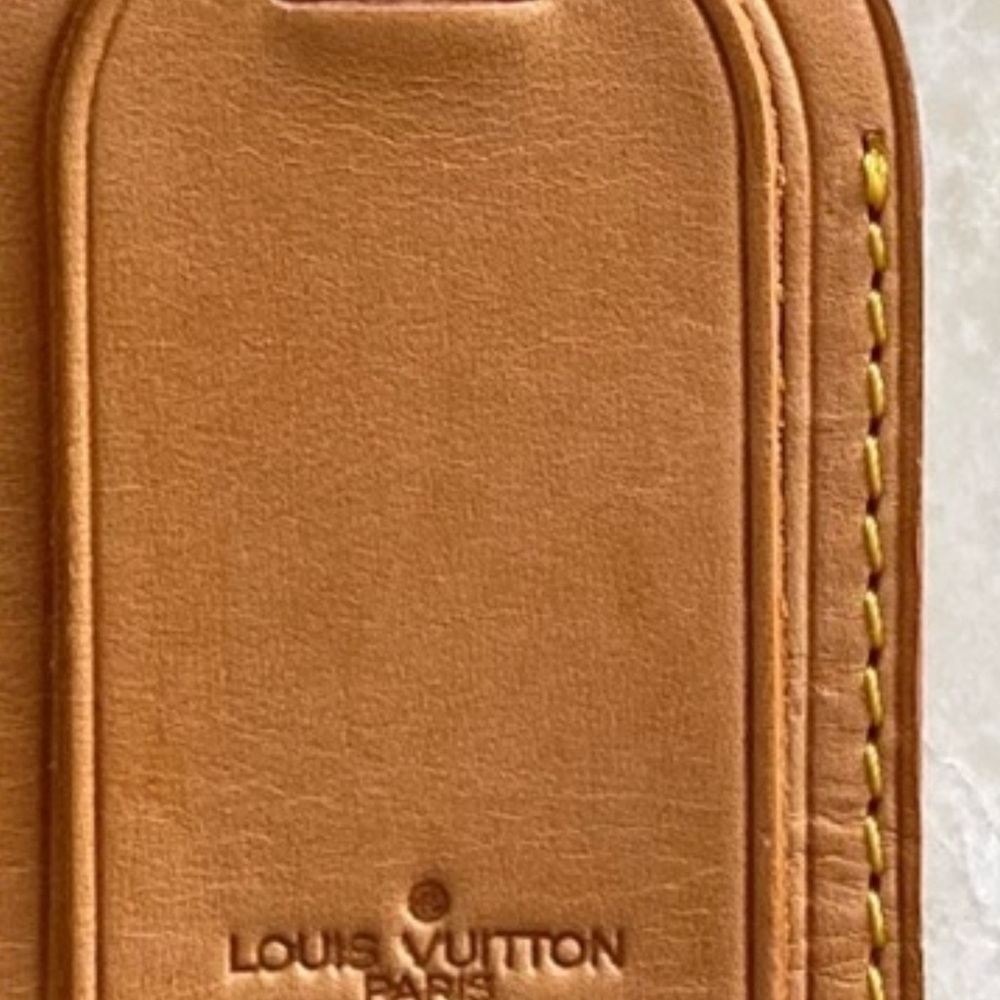 Authentic 1 LOUIS VUITTON Vachetta Luggage Tag Poignet.price for one - Picture 5 of 5